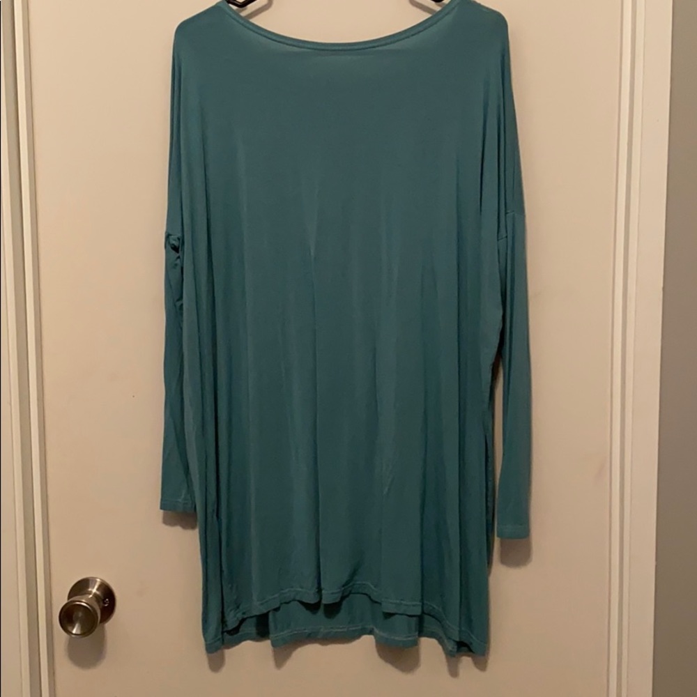 Blue piko dress